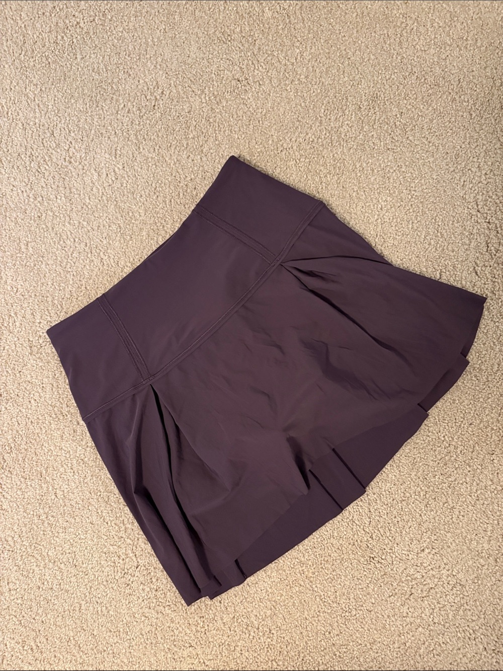 lululemon athletica Plum Pleated Athletic Skort